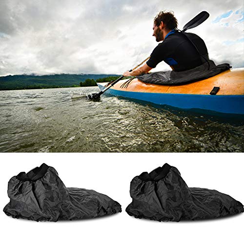 HURRISE Universal Waterproof Kayak Spray Skirt with Adjustable Elastic Straps - Nylon Kayaking Accessory for Whitewater, Sea & Recreational Paddling