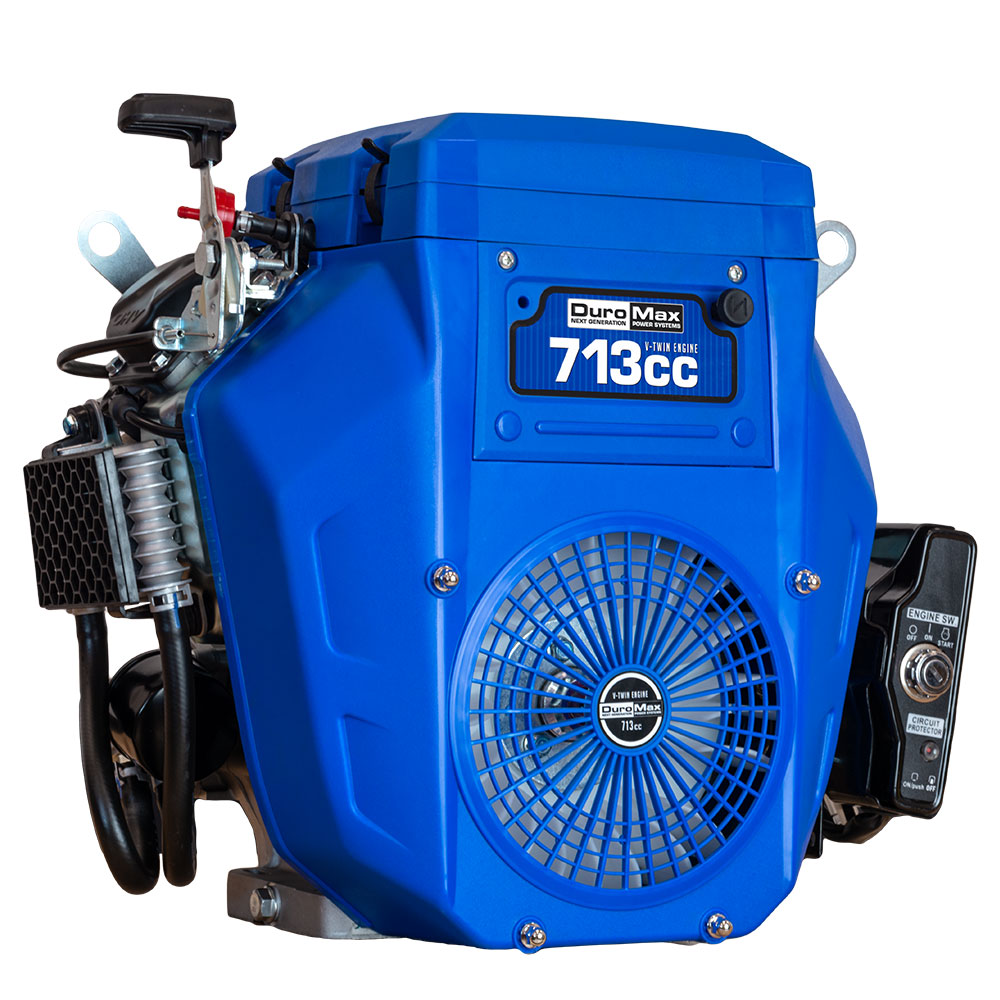 1 Inch V-Twin 713cc Gasoline Engine with Electric Start - Perfect for Go-Karts, Mini Bikes & Small Utility Vehicles