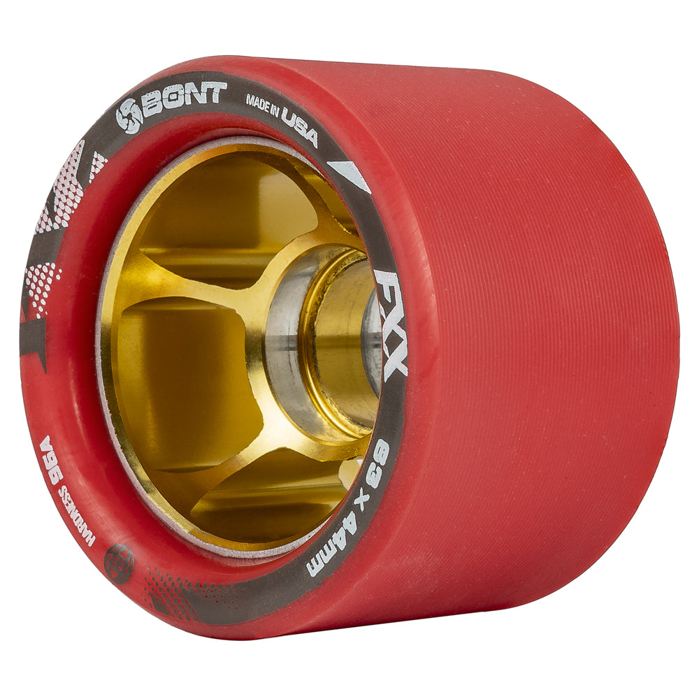 Bont FXX Speed Quad Wheels 63mm 96A - 4 Pack Set for Aggressive Skating, Roller Derby & Outdoor Speed Skating