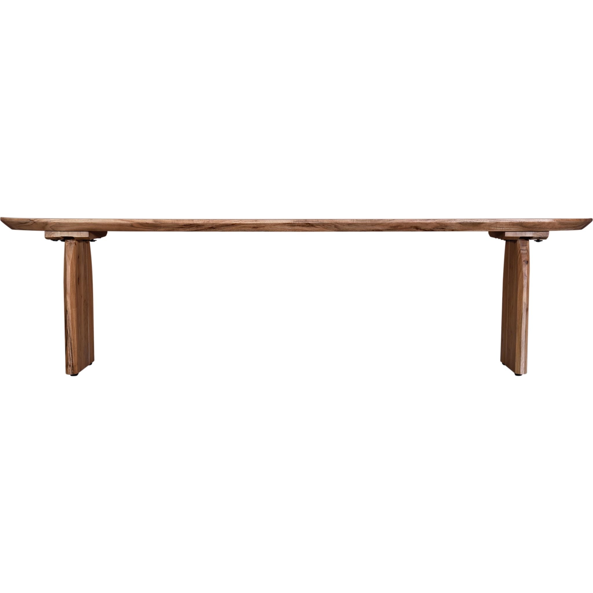 Aisling Solid Wood Dining Bench - Natural Finish, 60-Inch Farmhouse Kitchen Bench for Dining Room, Breakfast Nook & Entryway Seating (Model 1568567K)