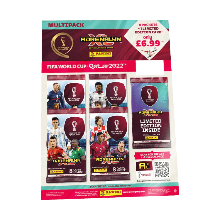 FIFA World Cup 2022 Soccer Trading Cards - Adrenalyn XL Multipack | Collectible Football Player Cards for Fans & Collectors | Perfect for Gifts, Trading, and Display