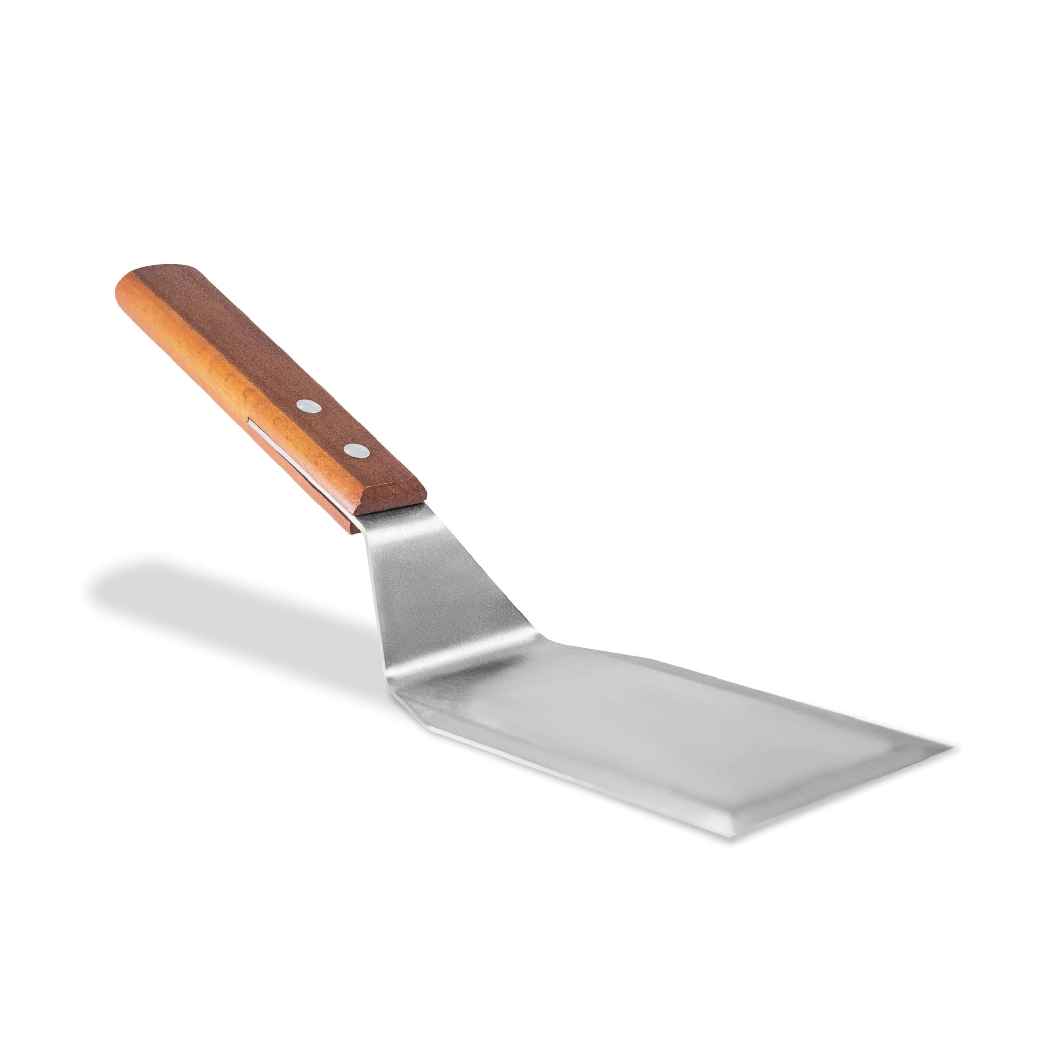 Bellemain Heavy Duty Stainless Steel Spatula with Beveled Edges & Hardwood Handle - Large Metal Turner for Cast Iron Skillet, Flat Top Grill, Griddle - Perfect for Flipping Burgers, Pancakes, Eggs & More - Commercial & Home Kitchen Use