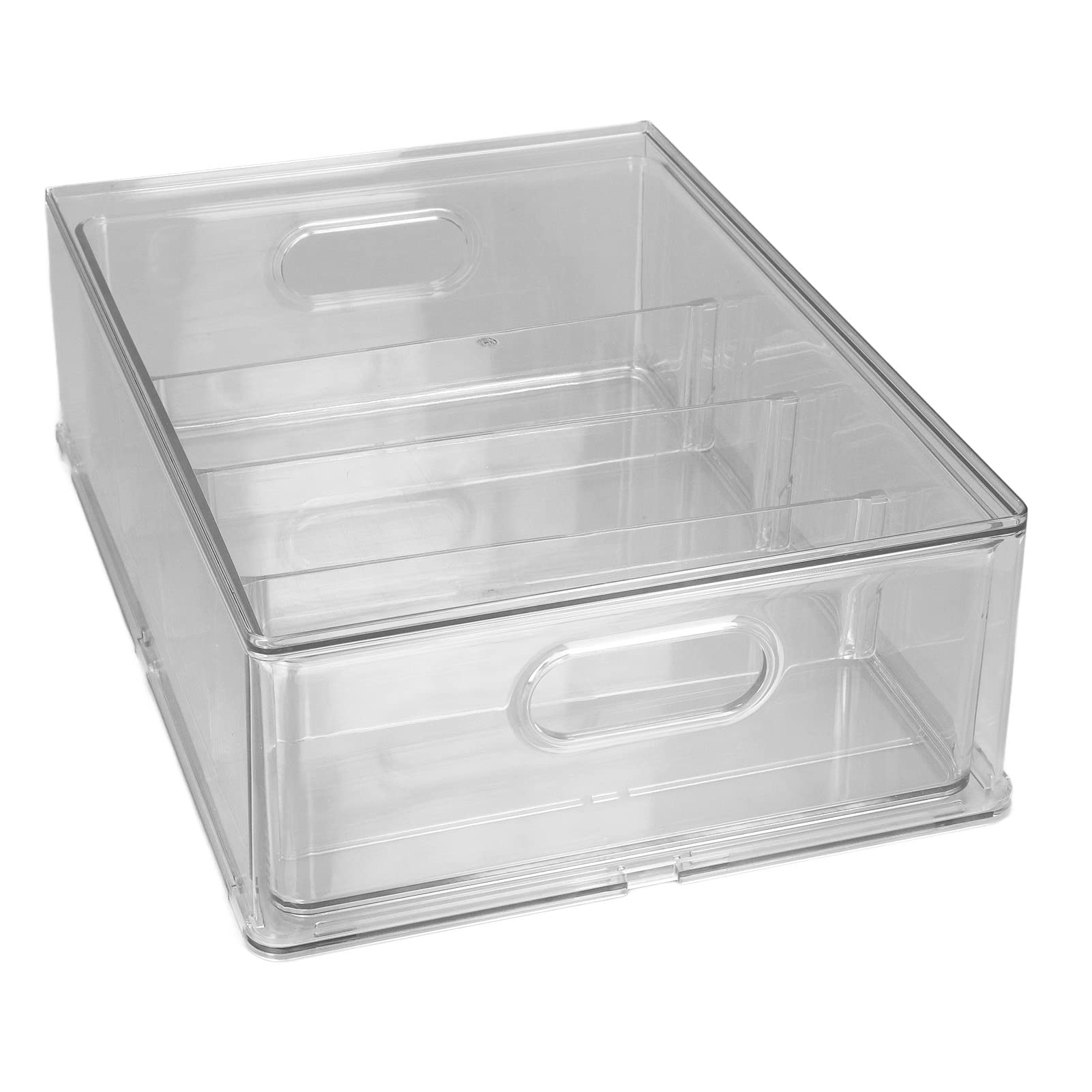 CHICIRIS Stackable Drawer Storage Box - Versatile Space Saving Organizer for Bedroom, Garage & Office - Perfect for Hairspray, Makeup & Small Item Storage