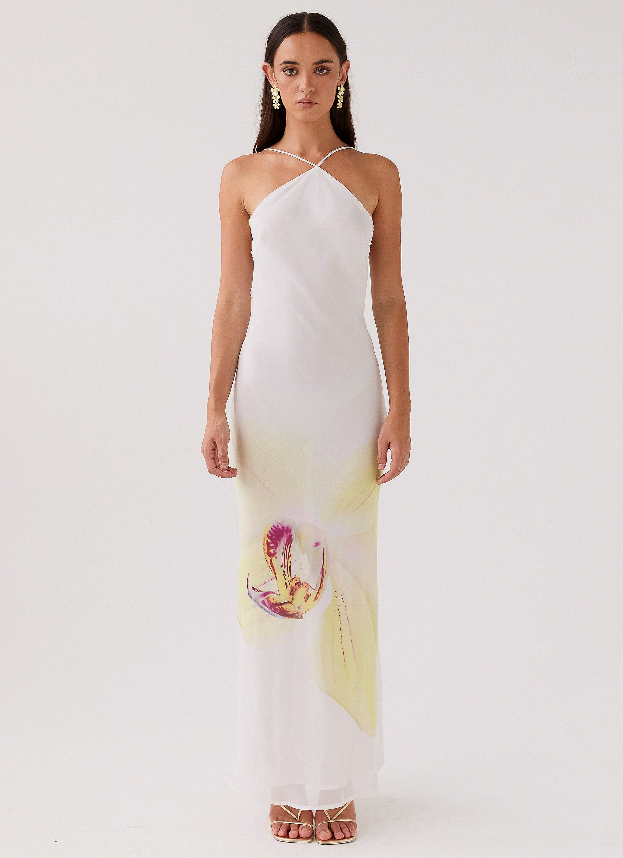 Blossom Hearts Maxi Dress - Floral Hydrangea Print Summer Dress for Women | Perfect for Beach Vacations, Weddings & Outdoor Parties