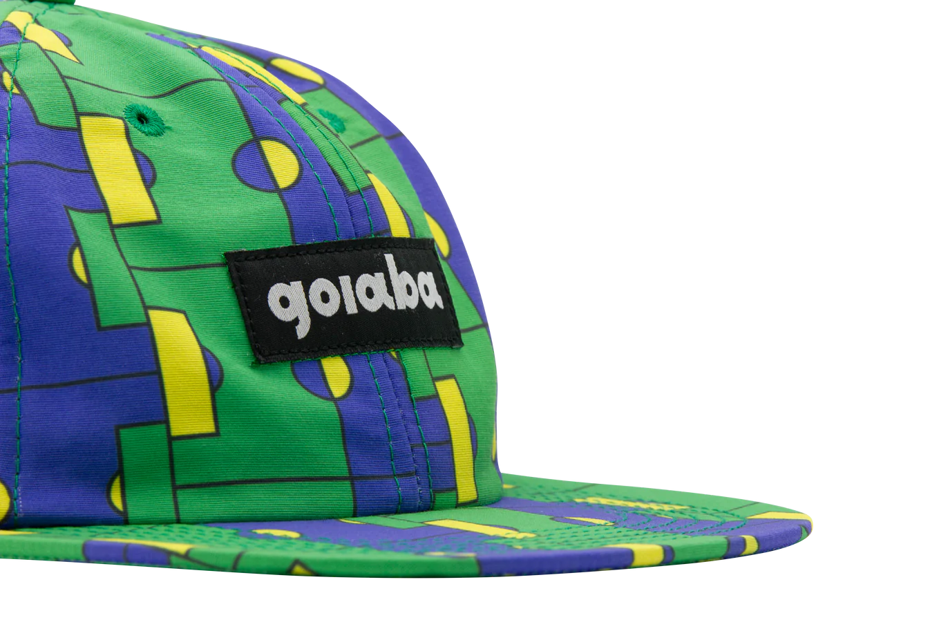 Goiaba E.C 6-Panel Nylon Baseball Cap with Brazil Flag Print - Adjustable Snapback Hat for Men & Women - Perfect for Sports, Travel, and Outdoor Activities