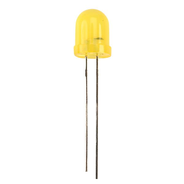 8mm Large Yellow Diffused Lens LED Lights - High Brightness for DIY Electronics, Automotive, and Home Decor Projects