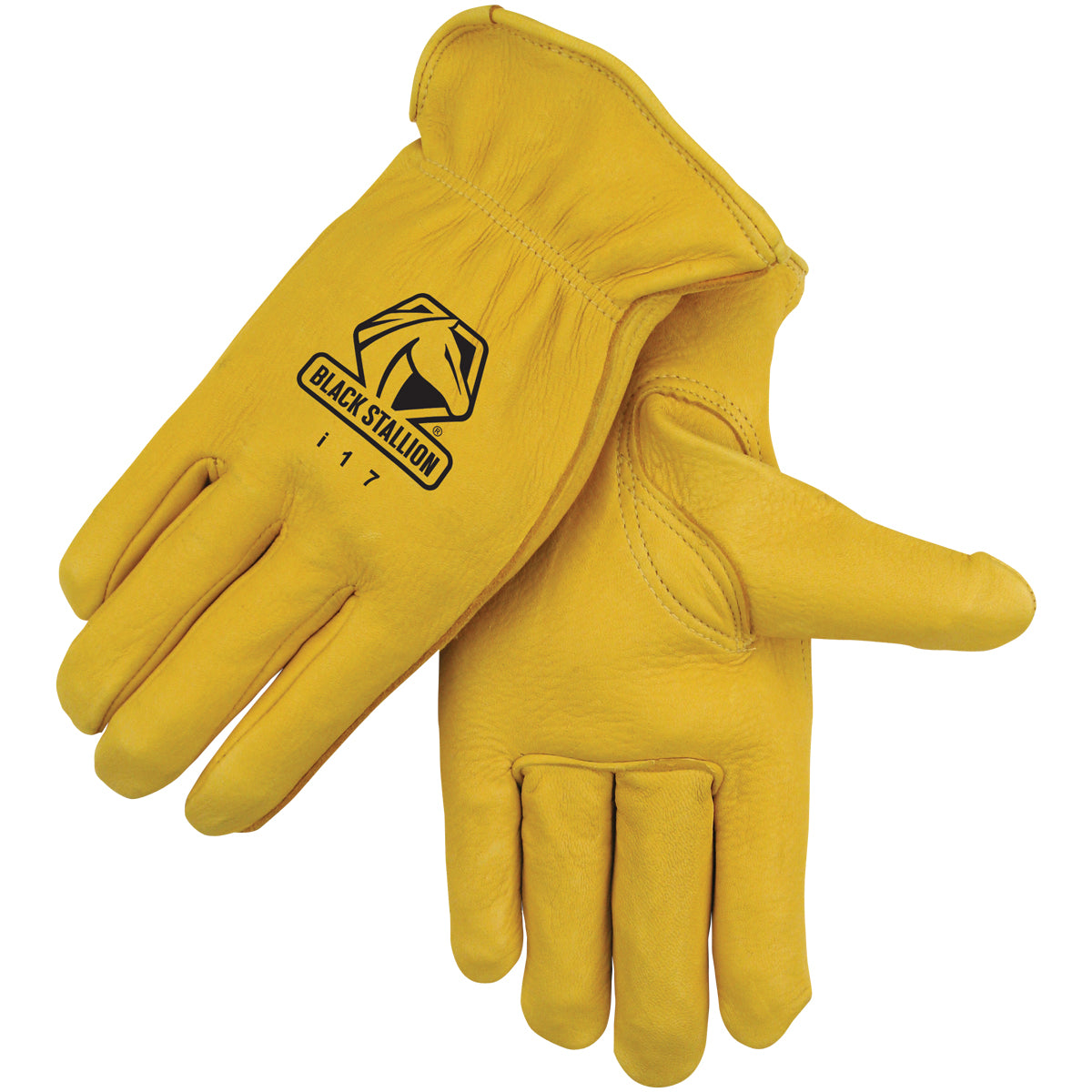 Premium Black Stallion Deerskin Driving Gloves for Men - Soft & Durable Leather Gloves for Driving, Motorcycling & Outdoor Activities