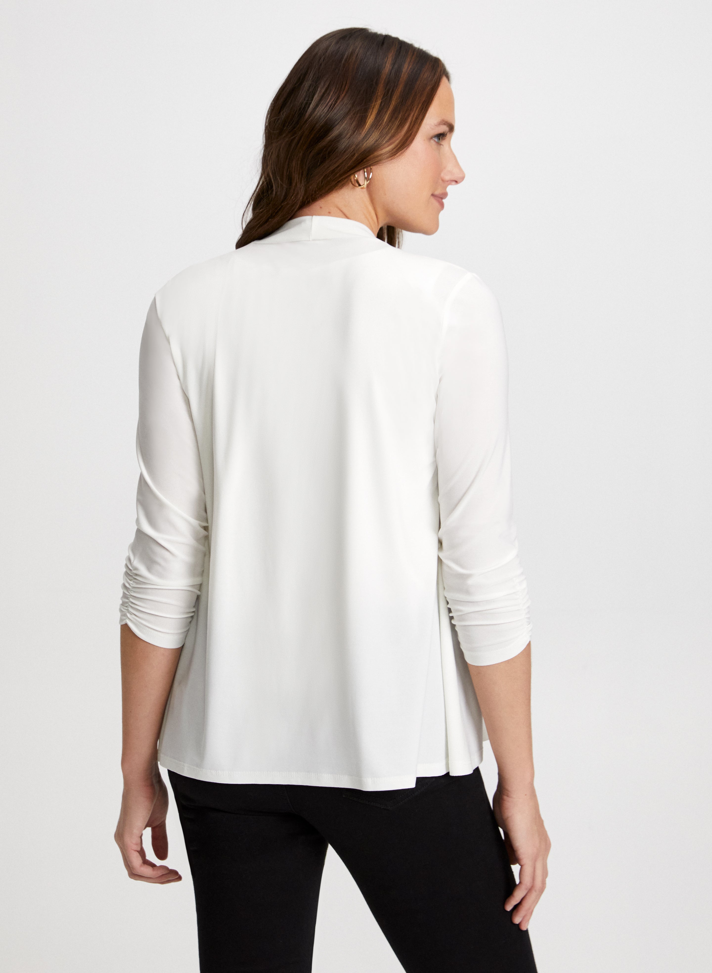 Asymmetrical Open Front Cardigan for Women - Lightweight Knit Sweater Wrap - Perfect for Layering, Office Wear & Casual Outfits