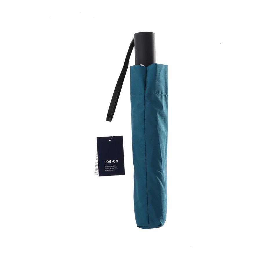 LOG ON 21 Inch 6K Safety Auto Folding Blue Umbrella - Perfect for Rainy Days, Outdoor Events & Travel Protection