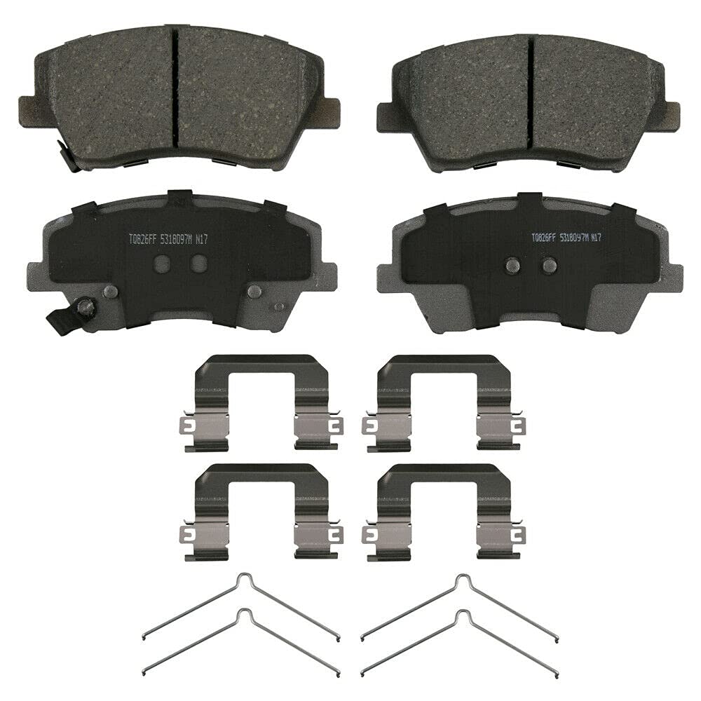ThermoQuiet Replacement Disc Brake Pad Set - Front Brake Pads for Smooth & Quiet Stopping | Perfect for Cars, Trucks & SUVs
