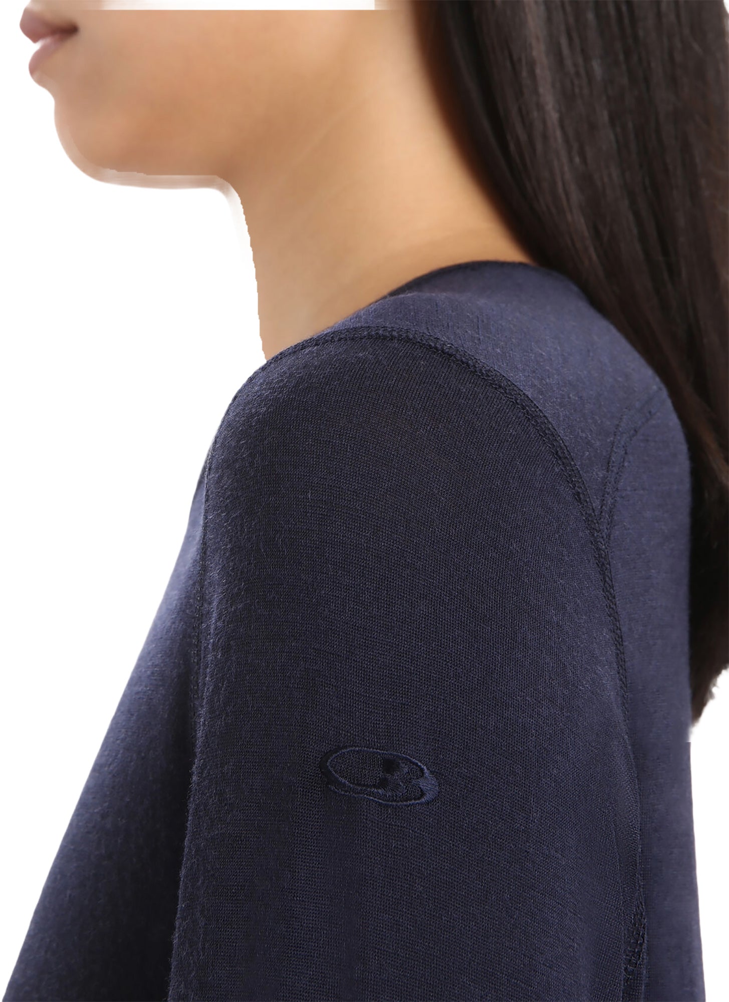 200 Oasis Long Sleeve Crewneck T-Shirt for Women - Soft Cotton Comfort Fit Casual Top - Perfect for Everyday Wear, Layering & Office Outfits