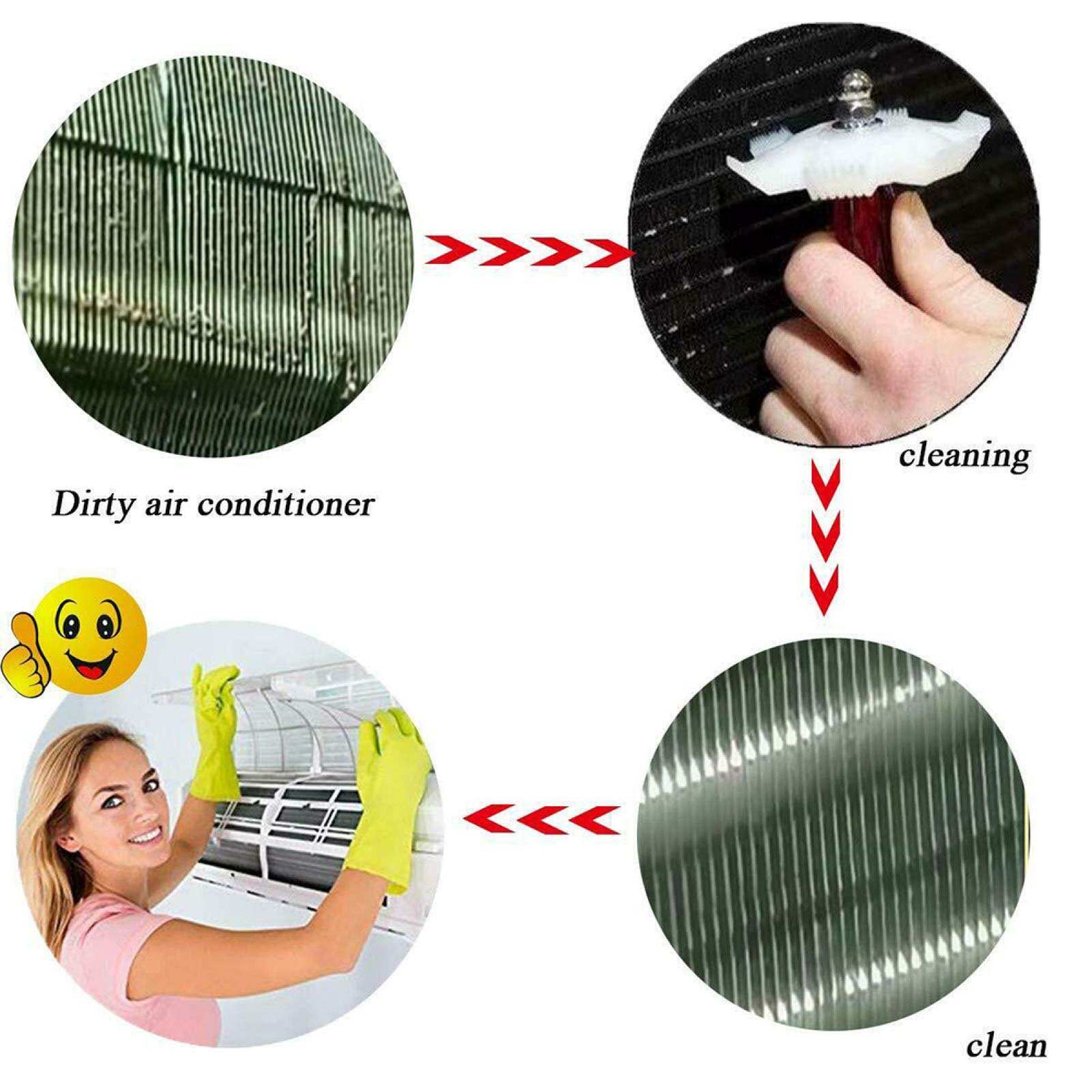 Air Conditioner Fin Comb - AC Condenser Coil Cleaner & Refrigeration Radiator Repair Tool (White) | HVAC Maintenance & Cooling System Repair