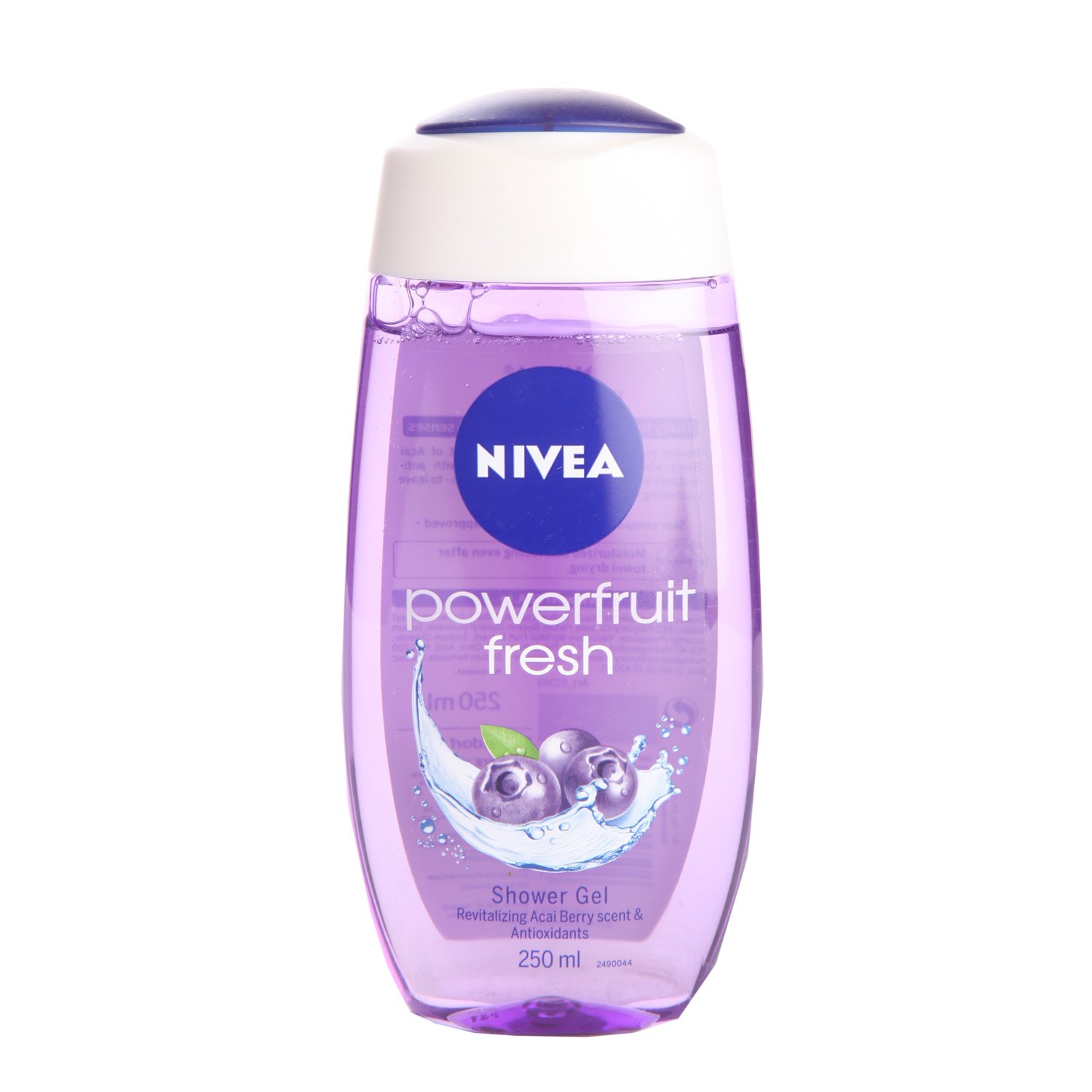 Nivea Powerfruit Fresh Shower Gel - 250ml Bottle | Refreshing & Energizing Body Wash for Daily Use