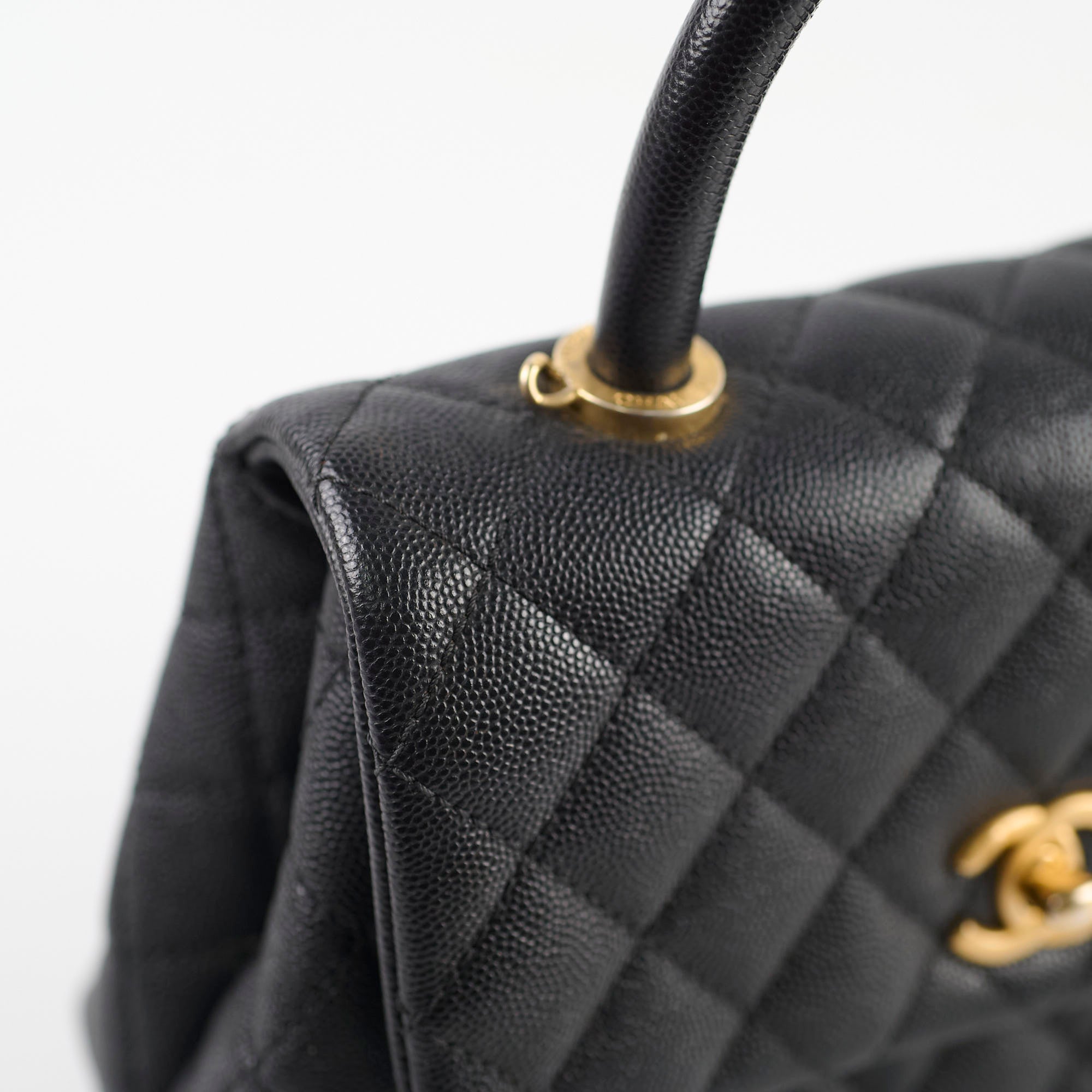 Chanel Small Coco Handle Bag in Black Caviar Leather - Perfect for Evening Events & Luxury Fashion Accessories