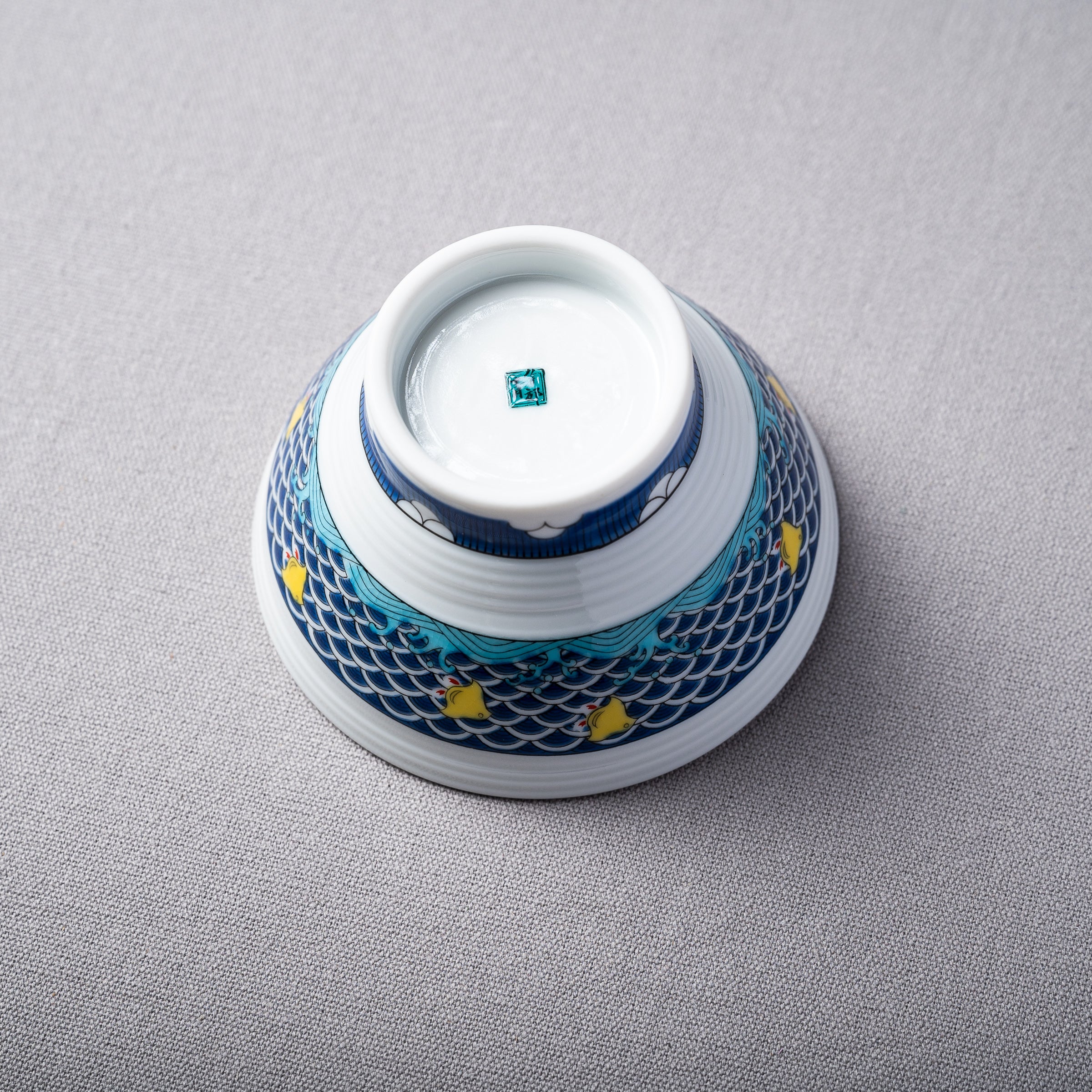 Kutani Ware Hand-Painted Rice Bowl - Traditional Japanese Porcelain Dining Bowl for Sushi, Rice & Soup | Elegant Home Dining & Gift Idea