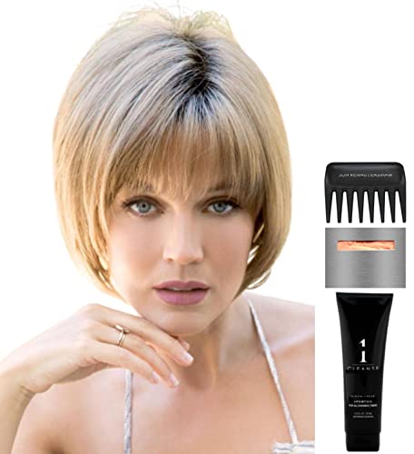 Noriko Meadow Wig Bundle - 5 Piece Set with Simply White Synthetic Hair, Christy's Wigs Q&A Booklet, Travel Size Wig Shampoo, Wig Cap & Wide Tooth Comb | Perfect for Cosplay, Costume Parties & Everyday Wear
