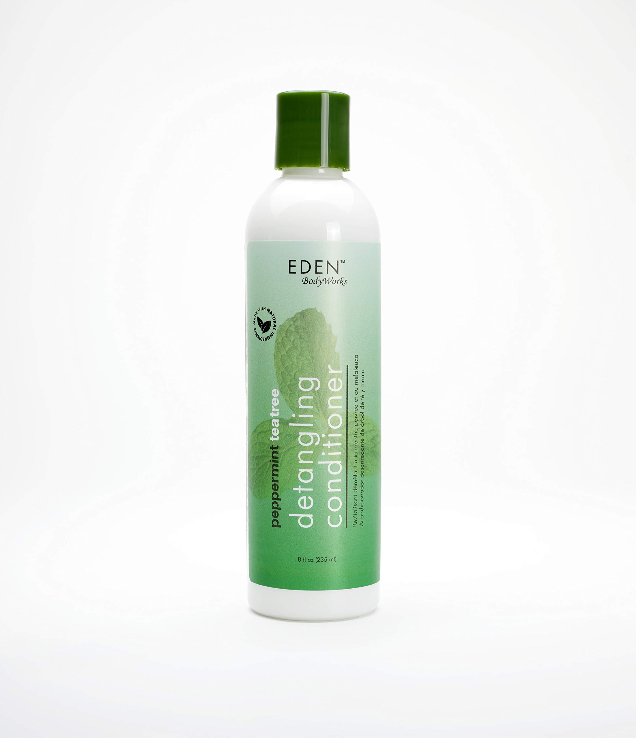Eden BodyWorks Peppermint Tea Tree Conditioner for Dry Scalp & Hair - 8 Oz Natural Deep Moisturizing Treatment - Perfect for Daily Use & Scalp Care