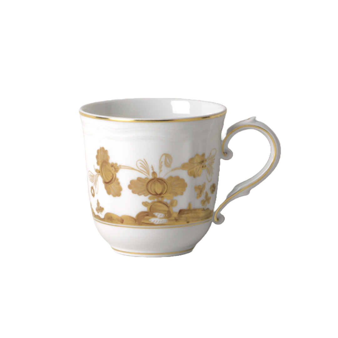 Oriente Italiano Aurum Coffee Mug - Elegant Italian Design Ceramic Cup for Espresso, Tea & Hot Drinks - Perfect for Home, Office & Gifts