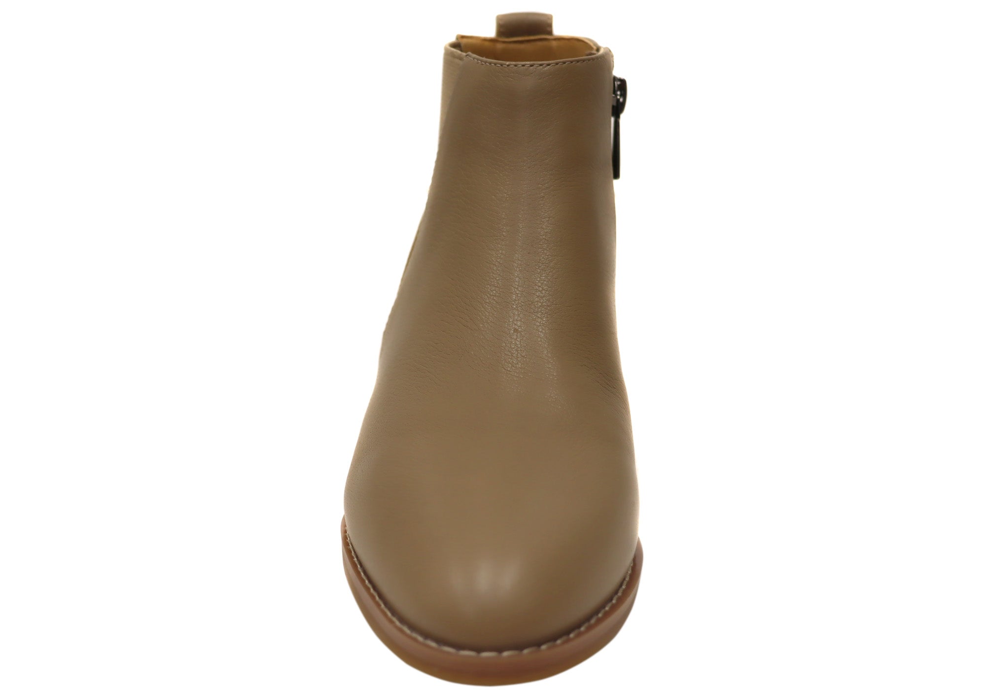 Hush Puppies Corey Women's Leather Comfortable Mid Heel Ankle Boots - Stylish & Supportive Footwear for Work, Casual Outings & Everyday Wear
