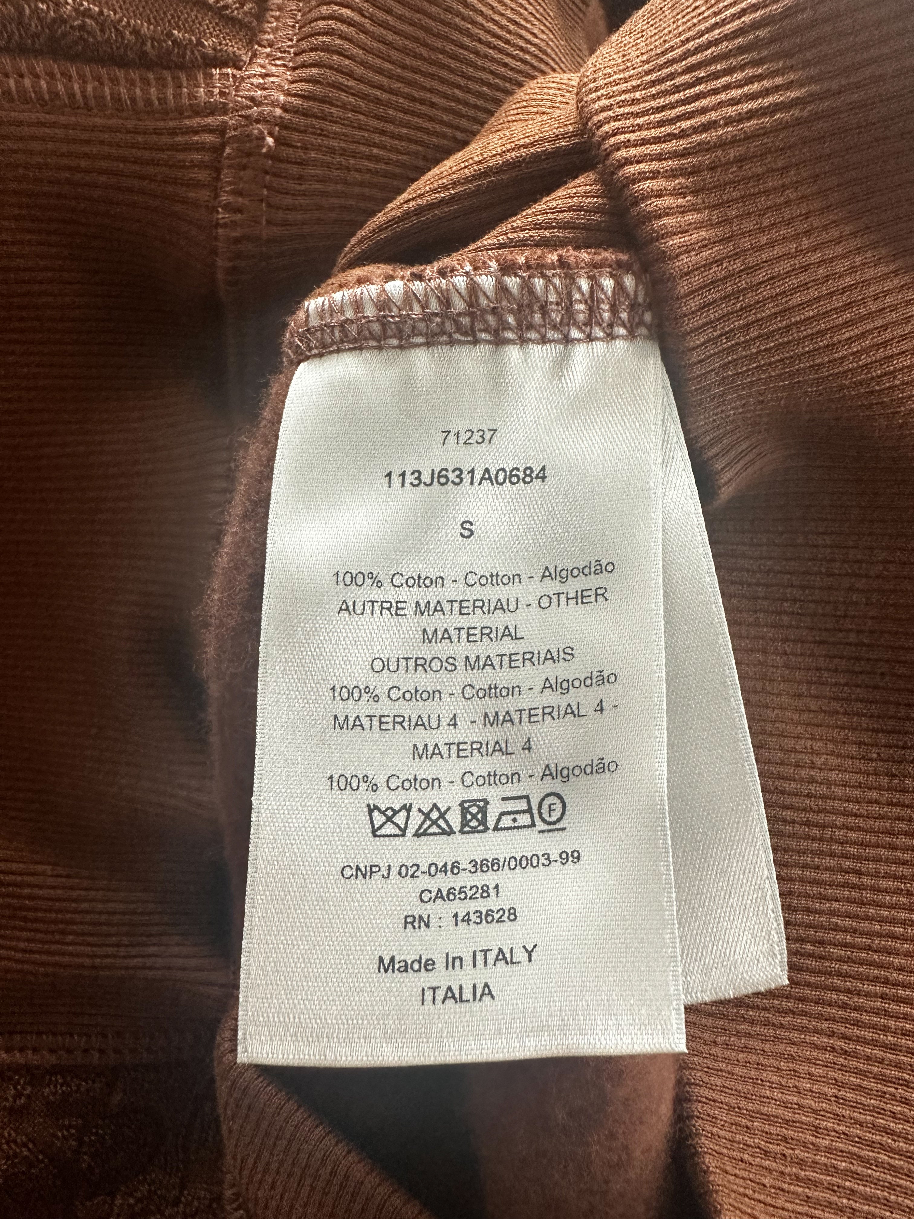 Dior Brown Oblique Logo Hoodie - Soft Cotton Towel Material, Unisex Pullover Sweatshirt for Casual Wear & Street Style Fashion