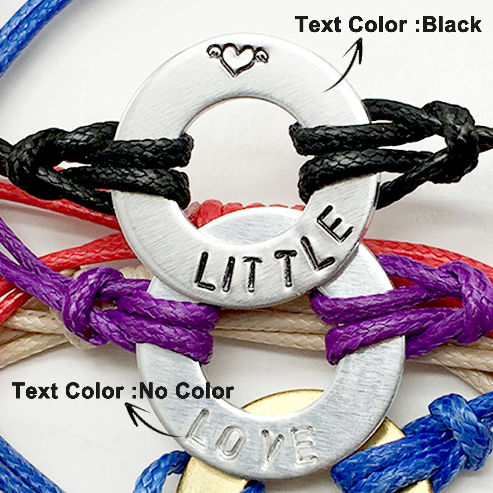Custom Inspirational Word Bracelet for Women & Men - Personalized Aluminum Washer Bracelet with Your Own Message - Perfect for Gifts, Daily Wear & Special Occasions