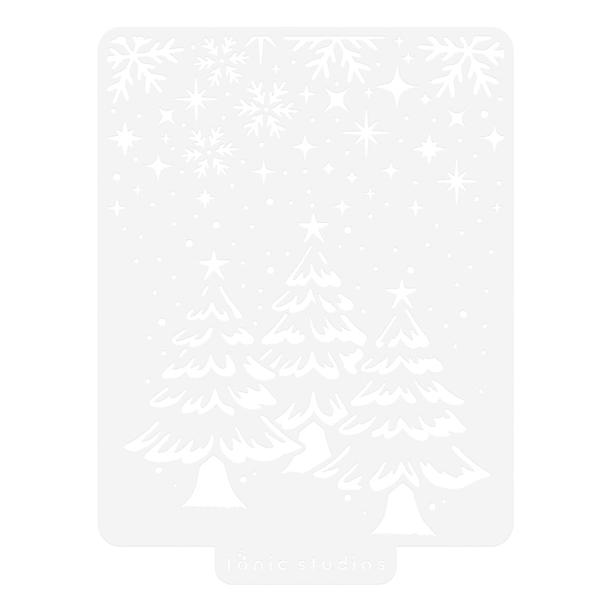 Winters Veil 3D Embossing Folder & Stencil Collection DB143 - Perfect for DIY Scrapbooking, Card Making, and Paper Crafting Projects