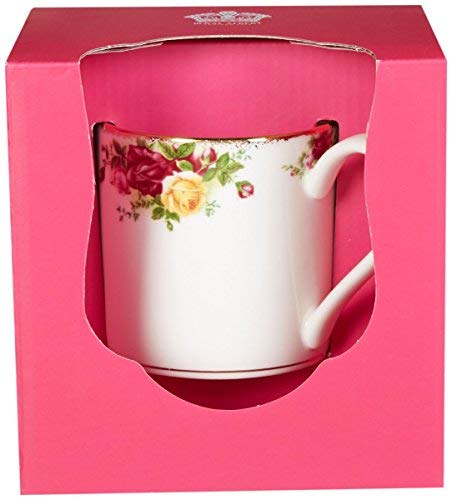 Royal Albert Old Country Roses Modern Tea Mug - Elegant Floral Design for Afternoon Tea, Coffee, and Gifts - Perfect for Home, Office, and English Tea Parties
