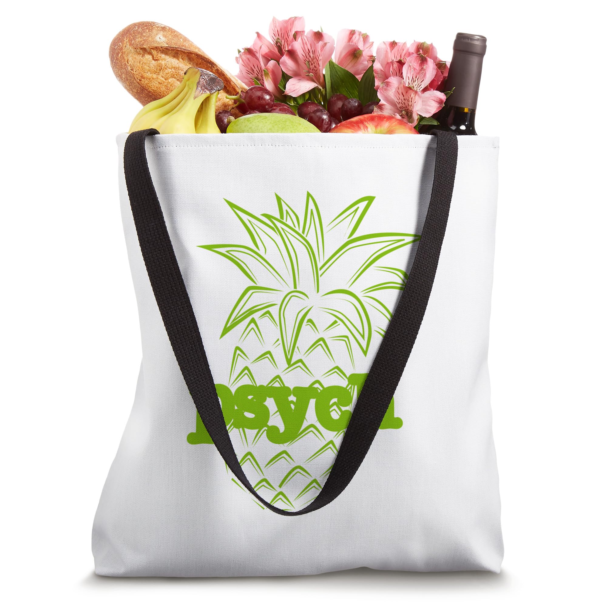 Stylish Pineapple Tote Bag - Trendy Summer Beach Bag for Women, Waterproof & Durable Shopping Tote - Perfect for Beach Trips, Grocery Shopping & Daily Use