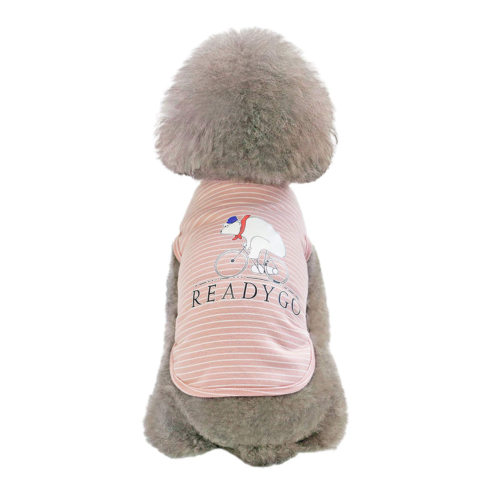 SONGBIRDTH Striped Dog Shirt - Breathable Summer Pet Vest for Daily & Party Wear