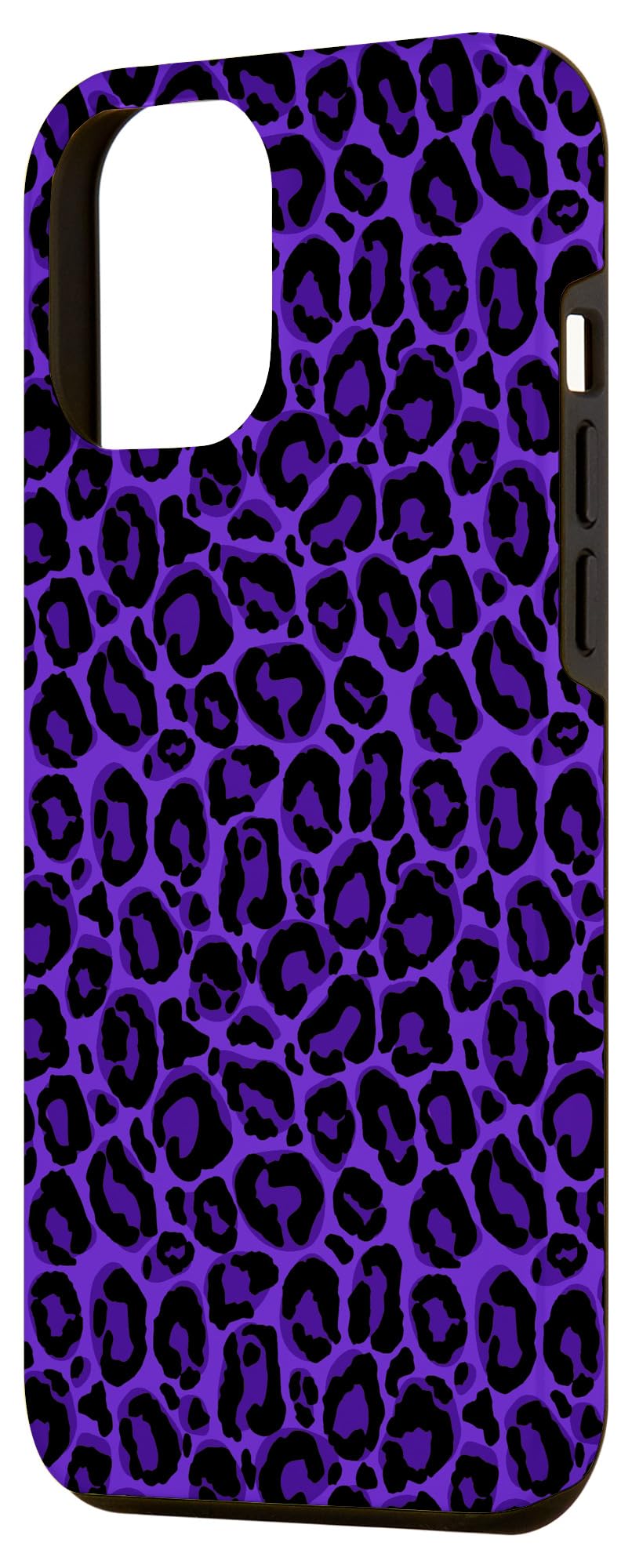 iPhone 12 Pro Max Case - Purple Leopard Cheetah Print Premium Protective Cover for Women | Fashionable Slim Fit Shockproof Phone Case for Everyday Use & Travel