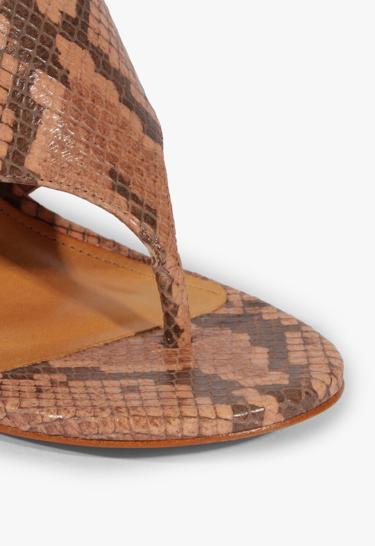 Elena Snake Print Sandals with 2.5 Inch Mid Heel - Women's Fashion Shoes for Casual Outings & Summer Parties (Style: S2092400300005)