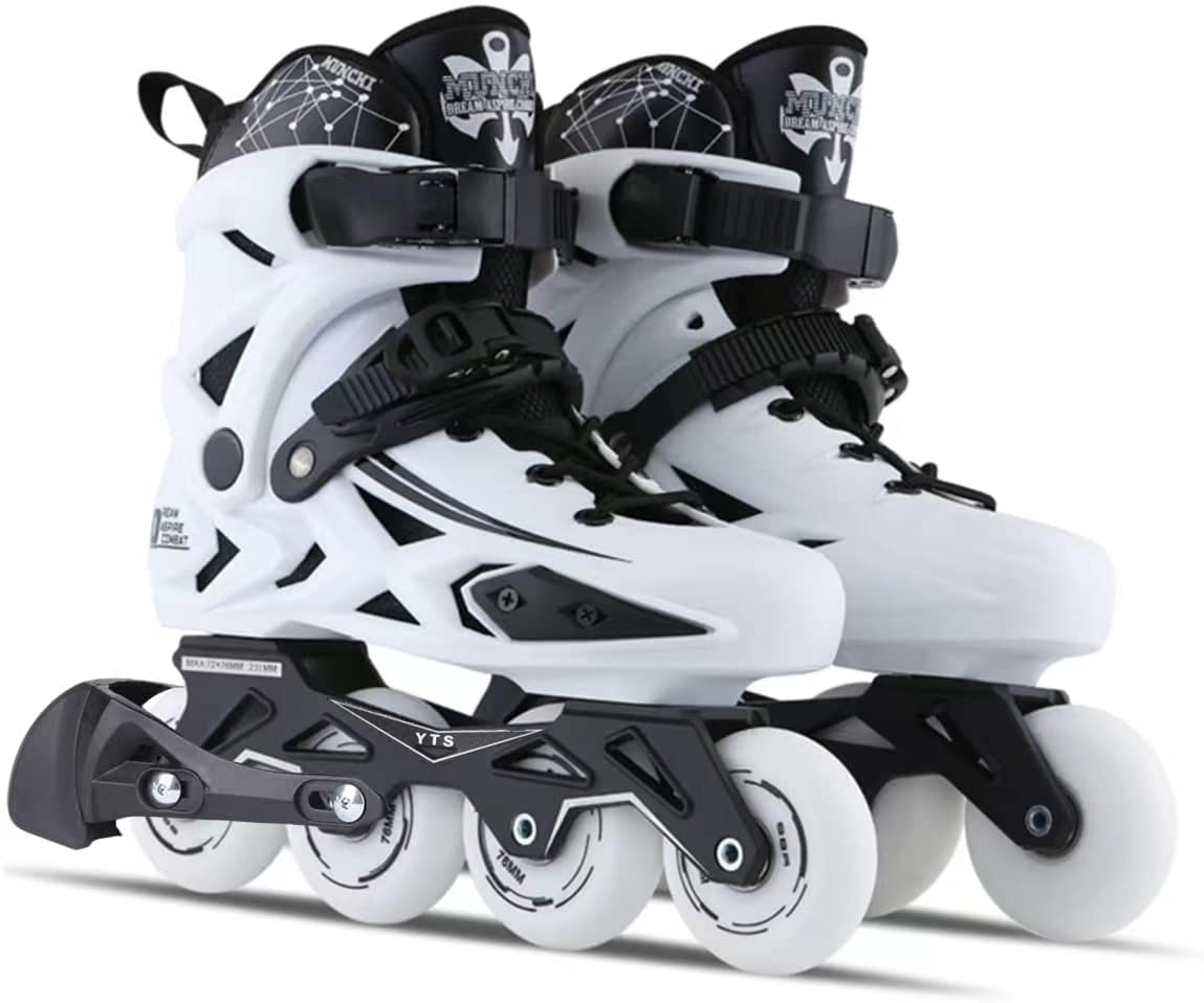 Best Fitness Inline Skates for Adults - 4 Wheel Outdoor Speed Racing Roller Skates for Men & Women - Perfect for Exercise, Commuting & Recreational Skating