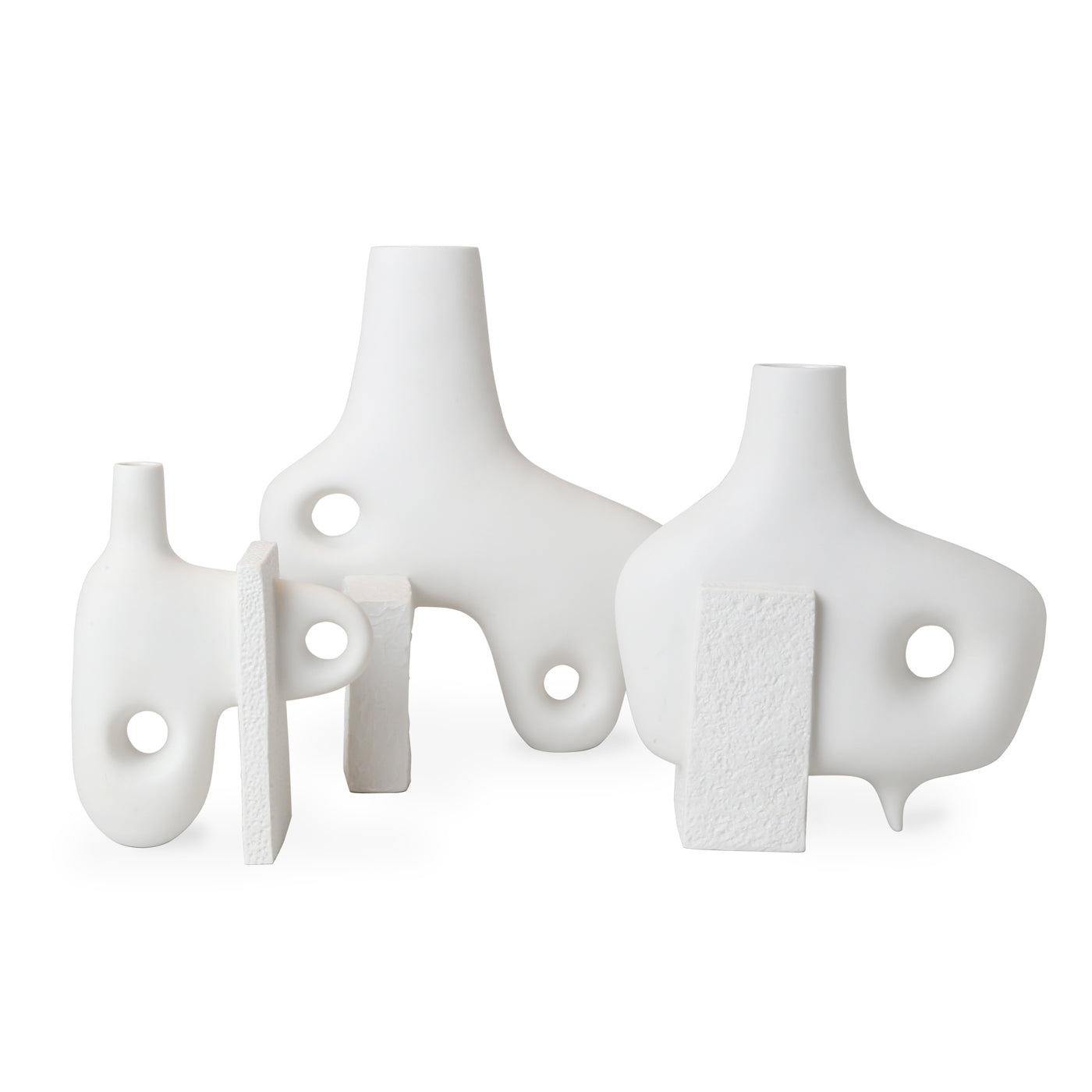 Paradox Medium Vase - Elegant Ceramic Flower Vase for Home Decor, Wedding Centerpieces & Office Desk Decorations
