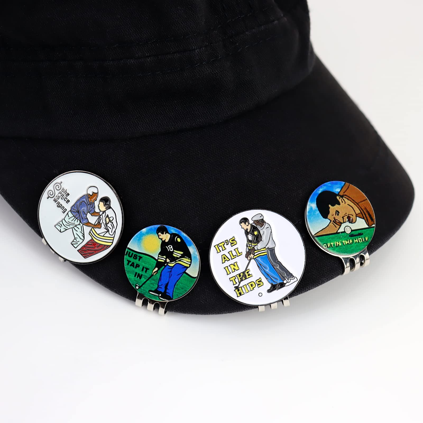 Magnetic Golf Ball Marker & Hat Clip - Funny & Unique Golf Accessories for Men & Women | Perfect Golf Gifts for Players, Tournaments & Casual Games
