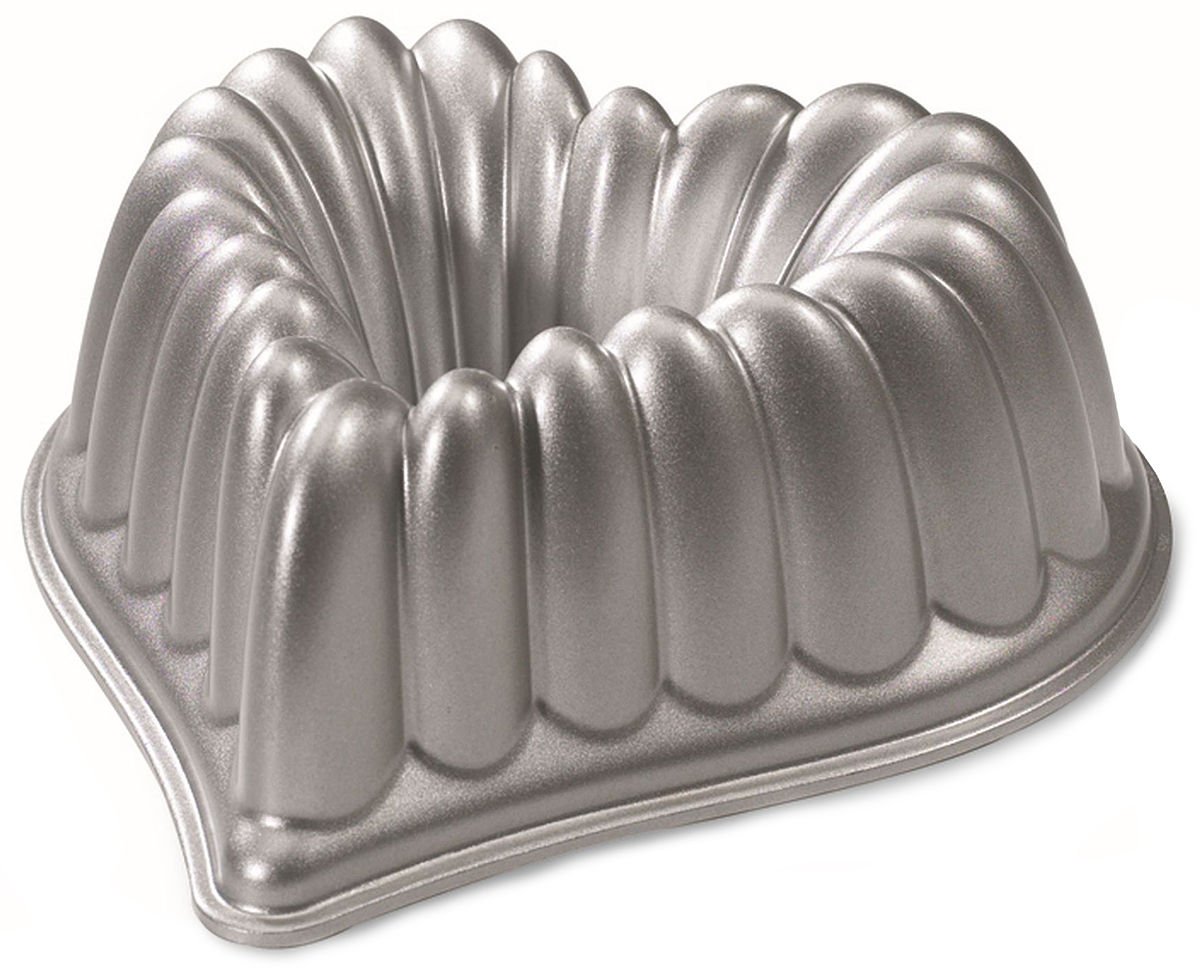 Nordic Ware Elegant Heart Bundt Pan - 6-Cup Nonstick Baking Pan for Cakes, Bread & Desserts - Perfect for Valentine's Day, Anniversaries & Romantic Baking Gifts