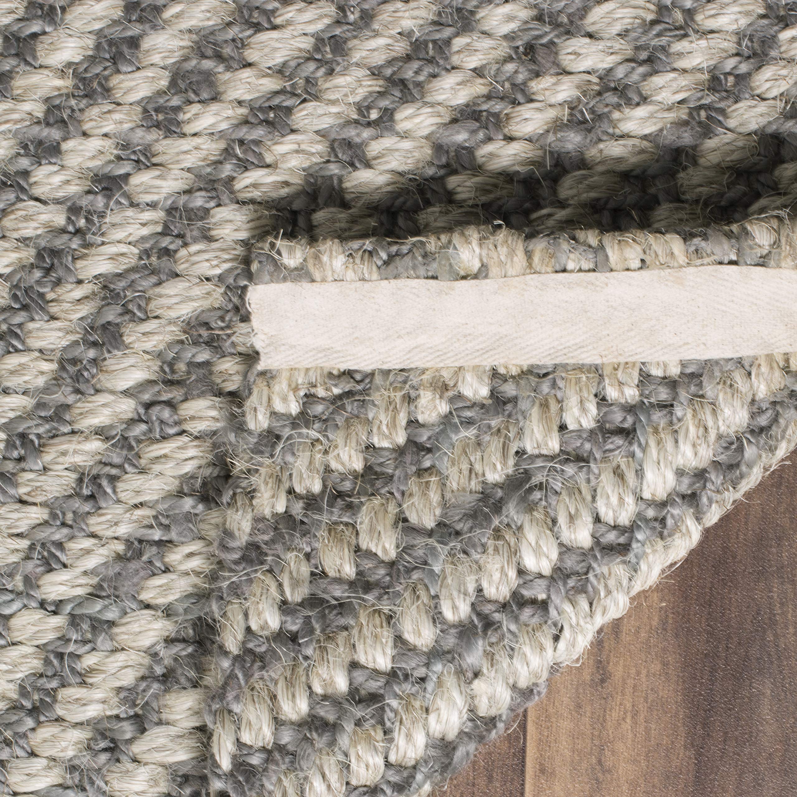 SAFAVIEH Handmade Natural Fiber Area Rug - 6' x 9' Sisal & Jute Rug in Neutral Gray, Eco-Friendly Floor Covering for Living Room, Bedroom & High Traffic Areas | NF470A | Perfect for Boho, Farmhouse & Coastal Home Decor