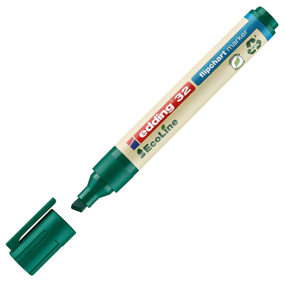 edding EcoLine 32 Flipchart Markers - Non-Toxic, Low-Odor Dry Erase Markers for Whiteboards & Flip Charts - Perfect for Office Meetings, Classroom Teaching & Home Organization
