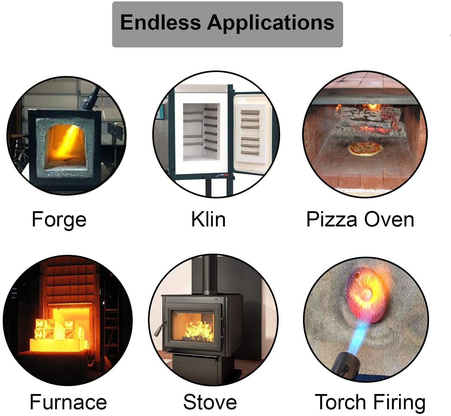 High-Temperature Ceramic Fiber Insulation Board - 2300°F Fireproof - 4