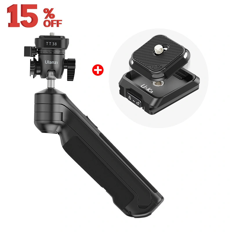 Ulanzi TT38 Quick Release Tripod Stand T070GBB1 - One Click Opening for Photography, Vlogging & Travel - Perfect for DSLR Cameras, Smartphones & Video Shooting