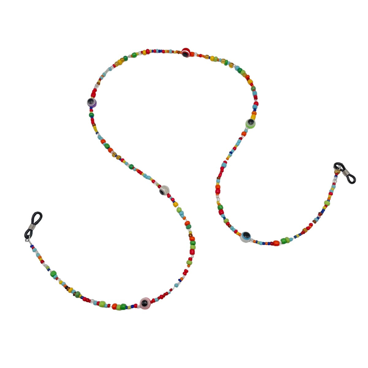 Rainbow Beaded Eyeglass Chain - Stylish & Adjustable Sunglasses Holder for Women & Men - Perfect for Reading Glasses, Sunglasses & Eyewear Accessories