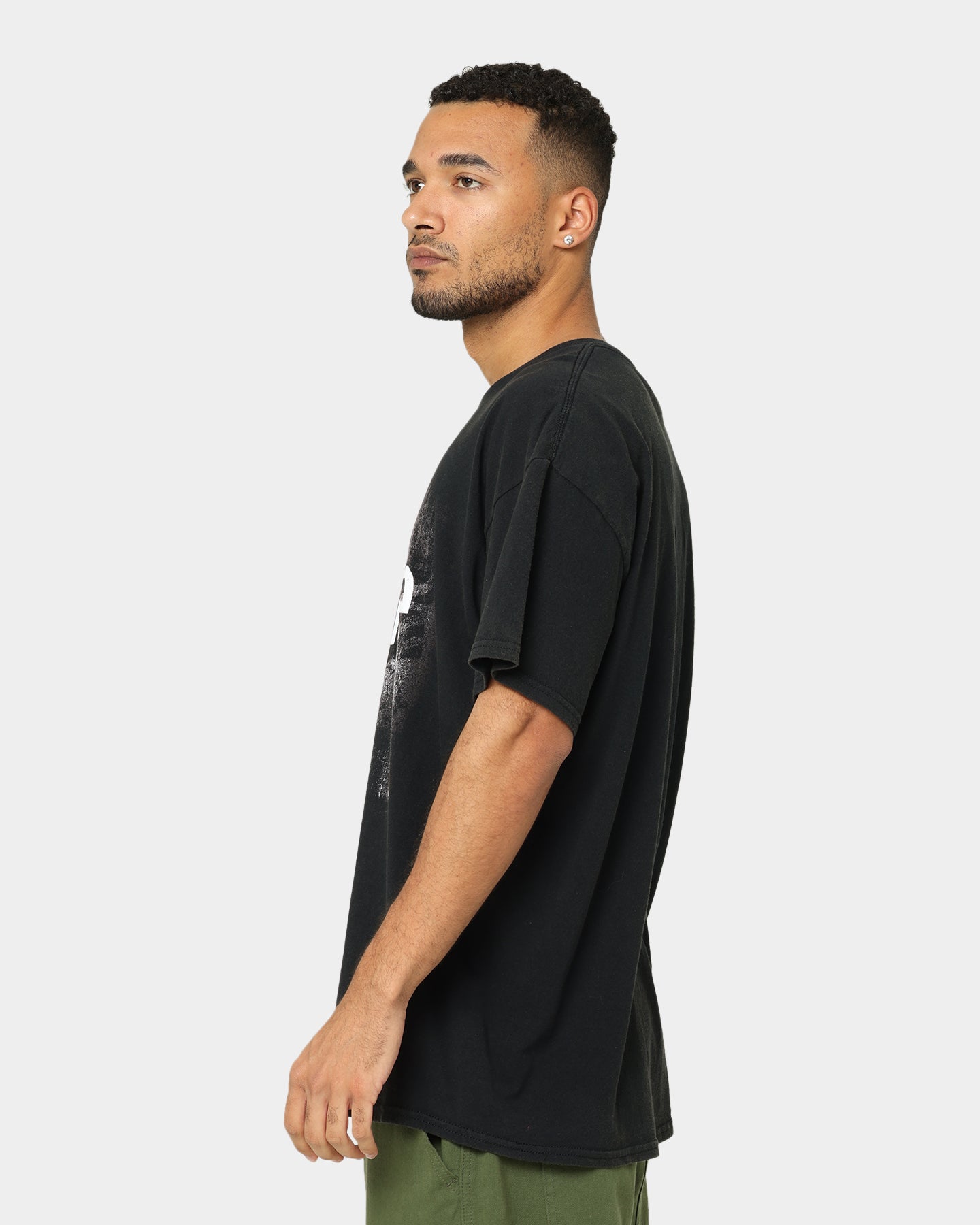 8 Mile Vintage T-Shirt - Black Wash | American Thrift X 8 Mile | Retro Hip Hop Style for Concerts & Streetwear
