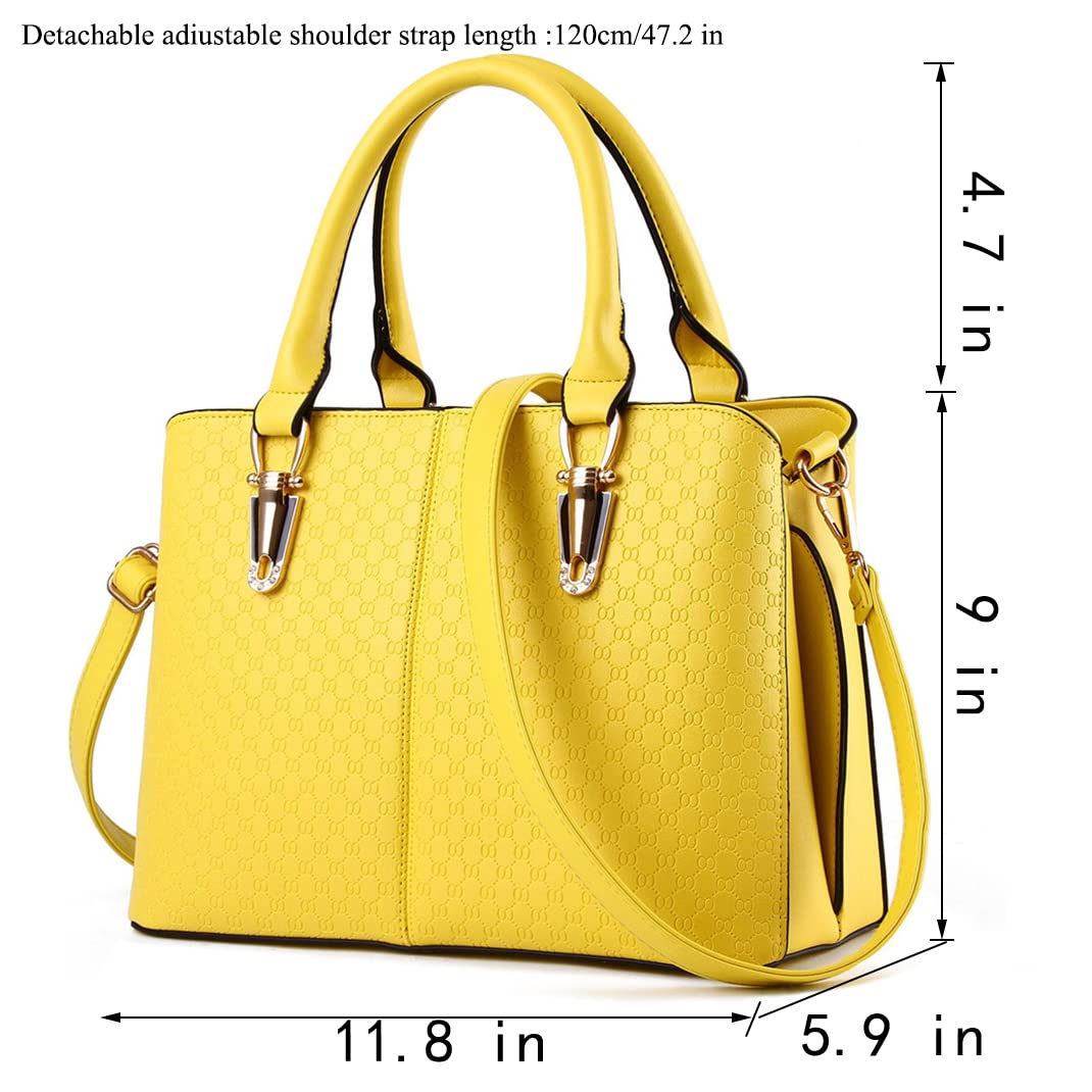 JHVYF Women's Classic Top Handle Handbag - Crossbody Casual Purse Satchel Tote Bag for Work, Travel & Everyday Use