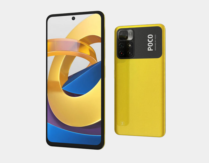Xiaomi Poco M4 Pro 5G Smartphone - 64GB ROM, 4GB RAM, Dual SIM, GSM Unlocked (Yellow) | Fast 5G Connectivity, Long Battery Life for Gaming & Streaming