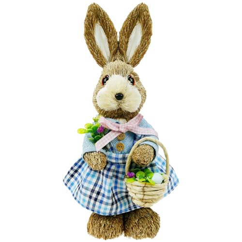 Blue Female Straw Bunny