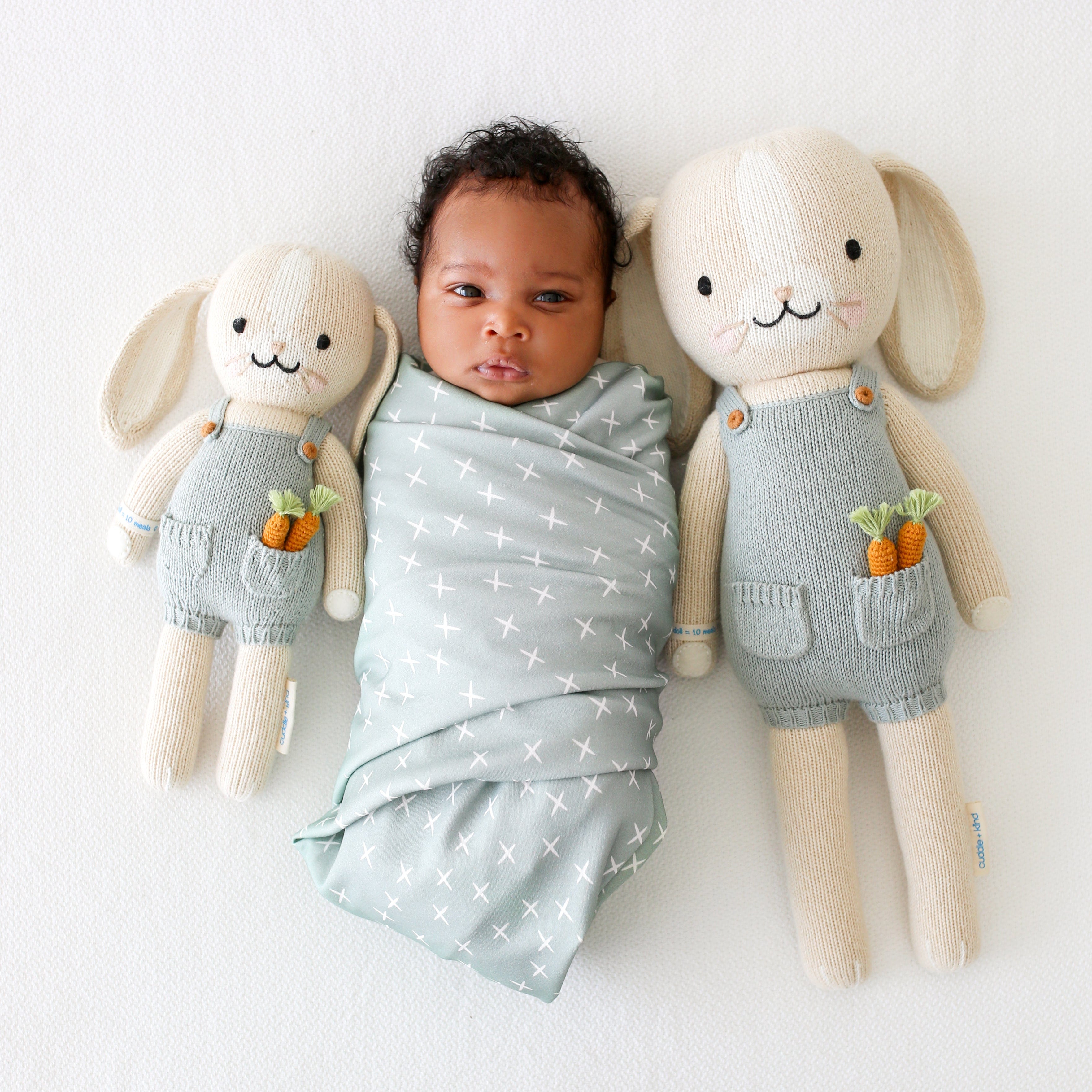 Cuddle+Kind Henry the Bunny Plush Toy - Soft & Huggable Stuffed Animal for Kids & Babies | Perfect for Cuddling, Gifts, and Nursery Decor