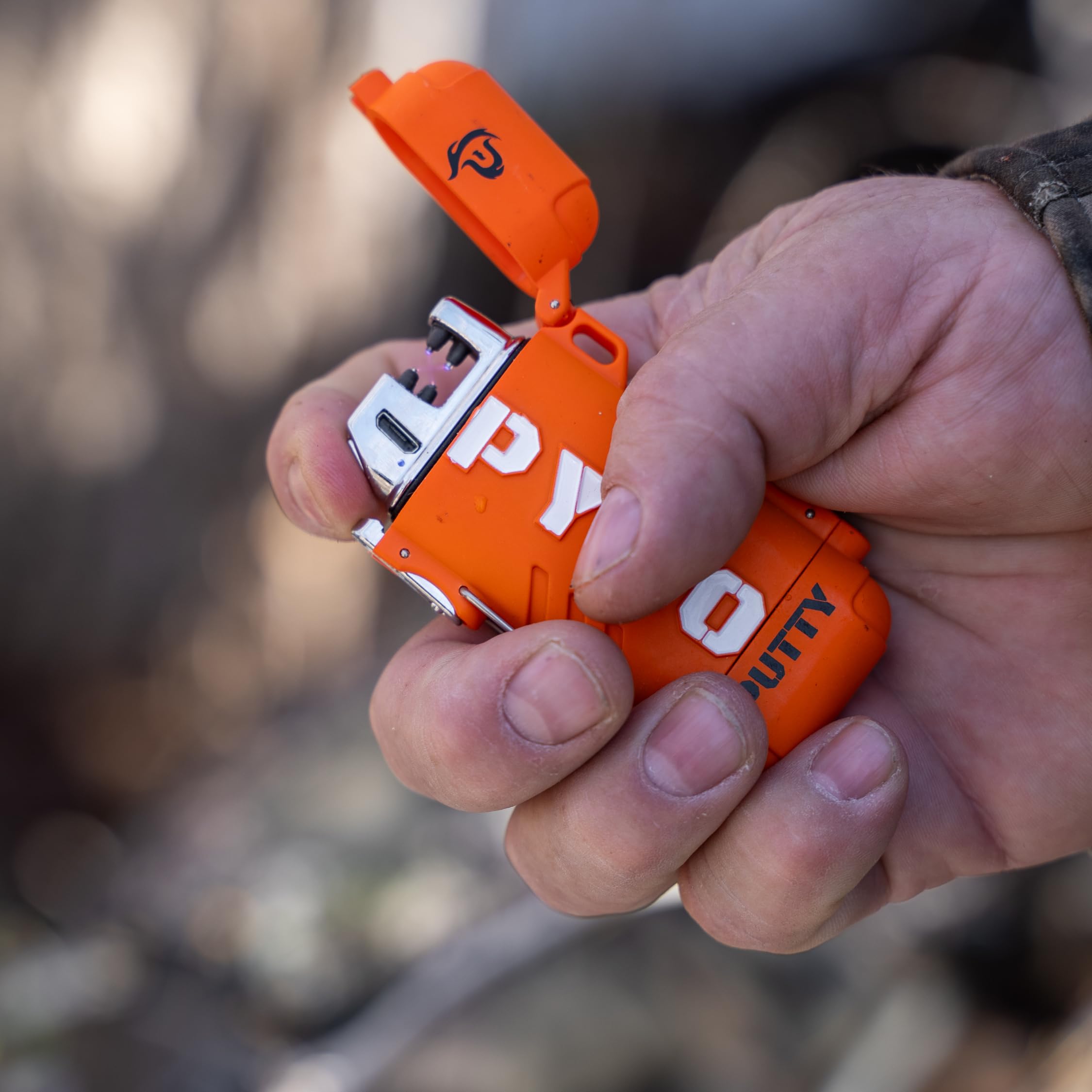 Pyro Putty Stow and Go Rechargeable ARC Lighter: Waterproof Fire Starter for Survival, Backpacking, and Outdoor Adventures - Includes Single Use Summer Putty for Camping, Hiking, and Emergency Preparedness