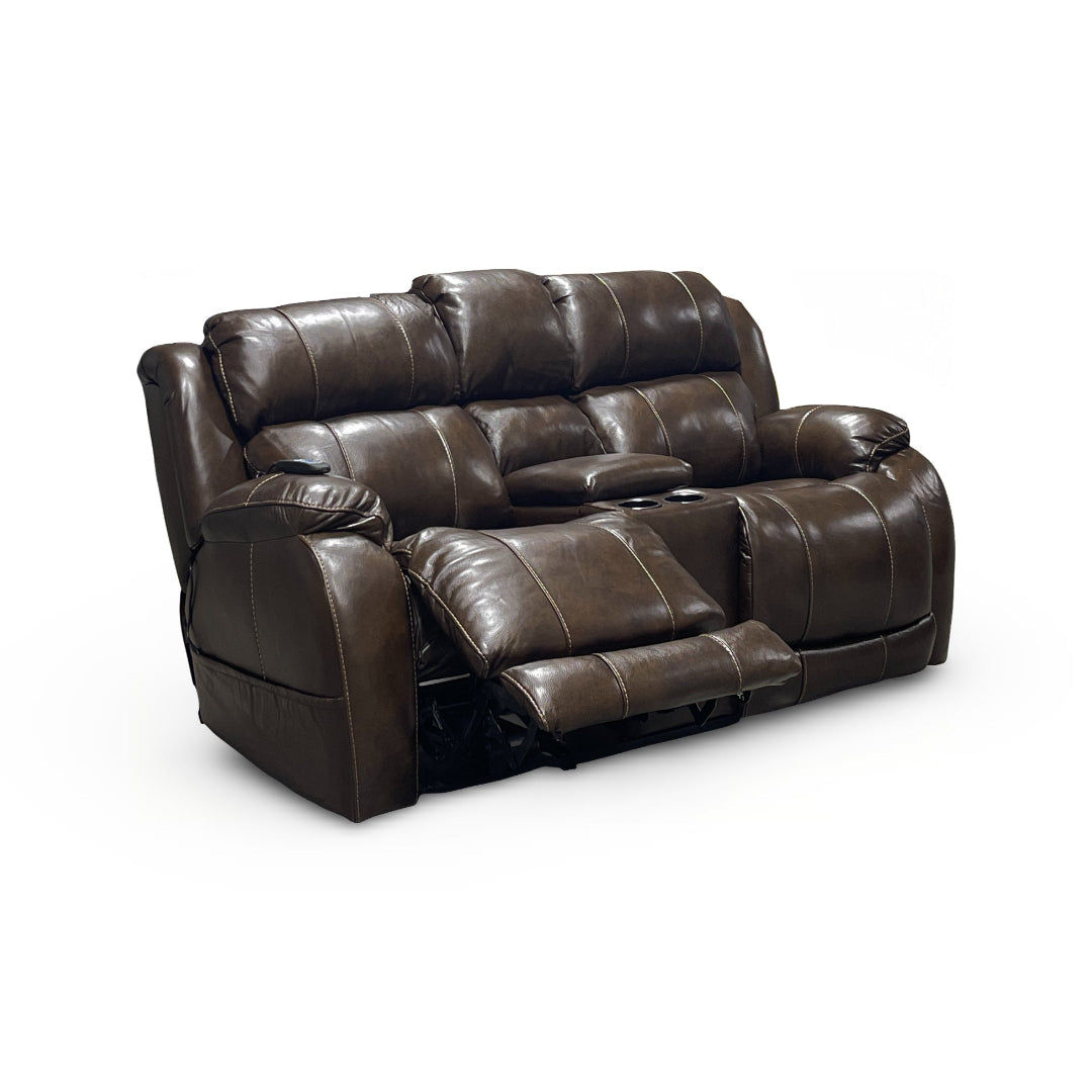 Andrew Genuine Leather Power Reclining Sofa Set - 3-Piece Living Room Sectional with USB Charging | Perfect for Home Theater, Family Gatherings & Relaxation