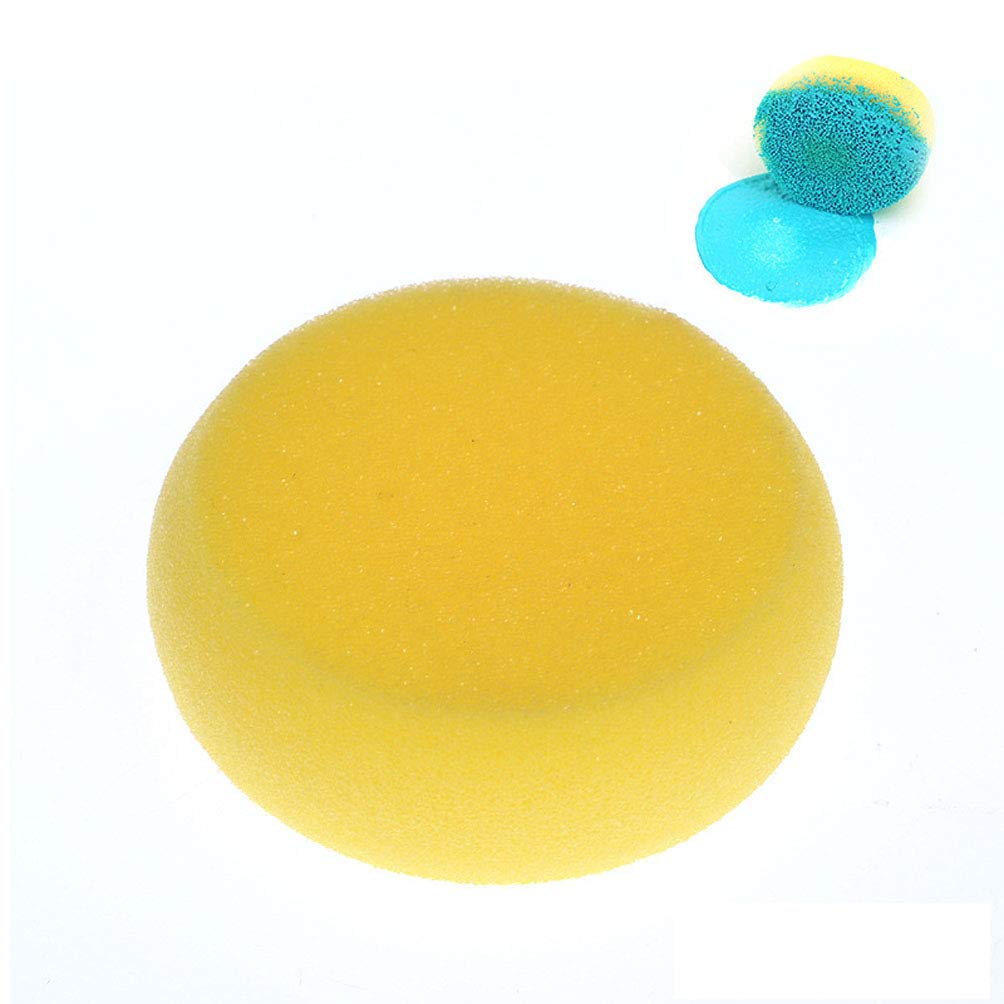 4 Pack Yellow Synthetic Artist Sponges for Watercolor Painting & Crafts - 2.75 Inch - Perfect for Blending, Texture Creation & DIY Art Projects