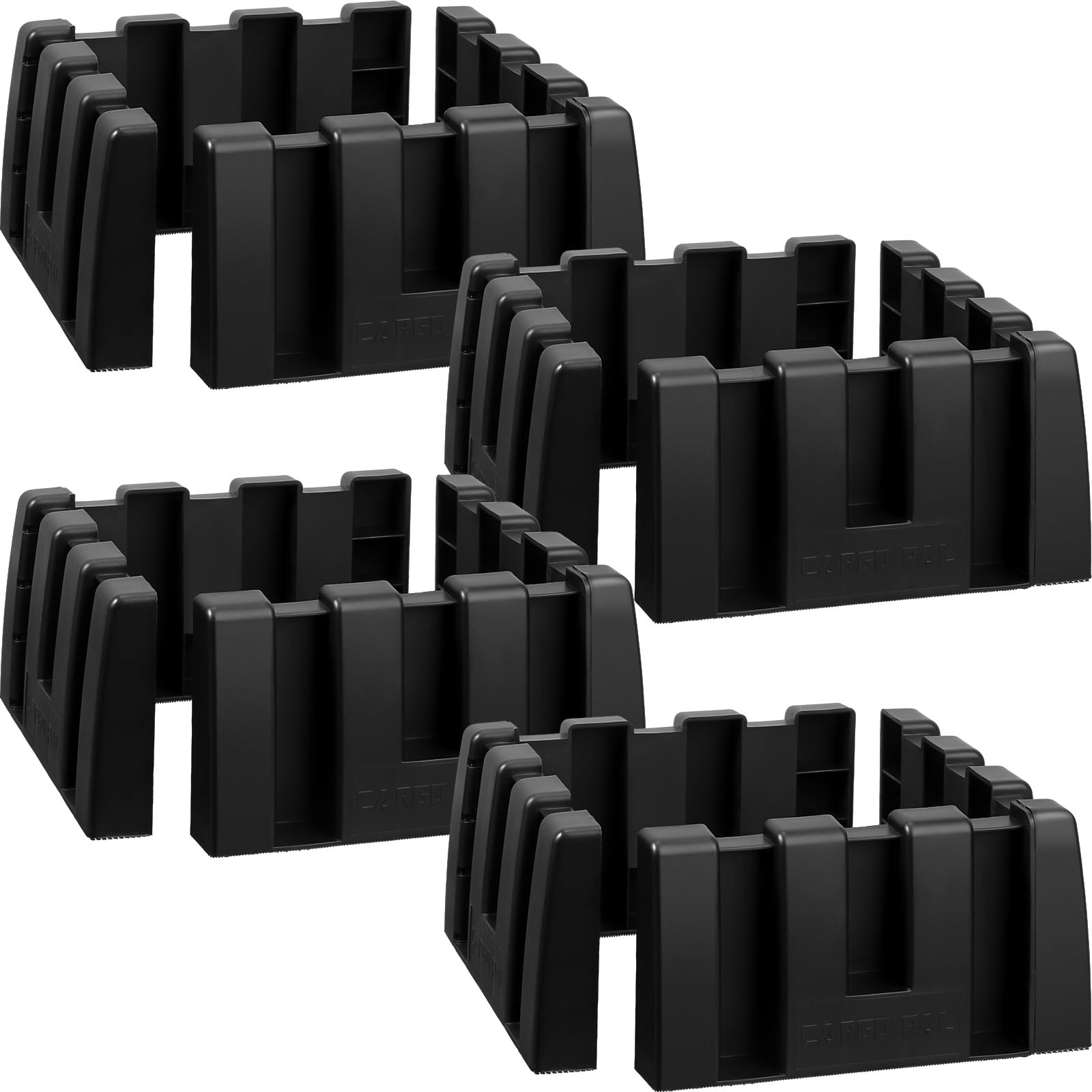 8 Sets Car Trunk Organizer Blocks - Multipurpose SUV Storage Dividers for Truck, Van & Cargo Space | Non-Slip Wool Carpet Compatible | Perfect for Road Trips, Grocery Hauling & Family Travel Organization