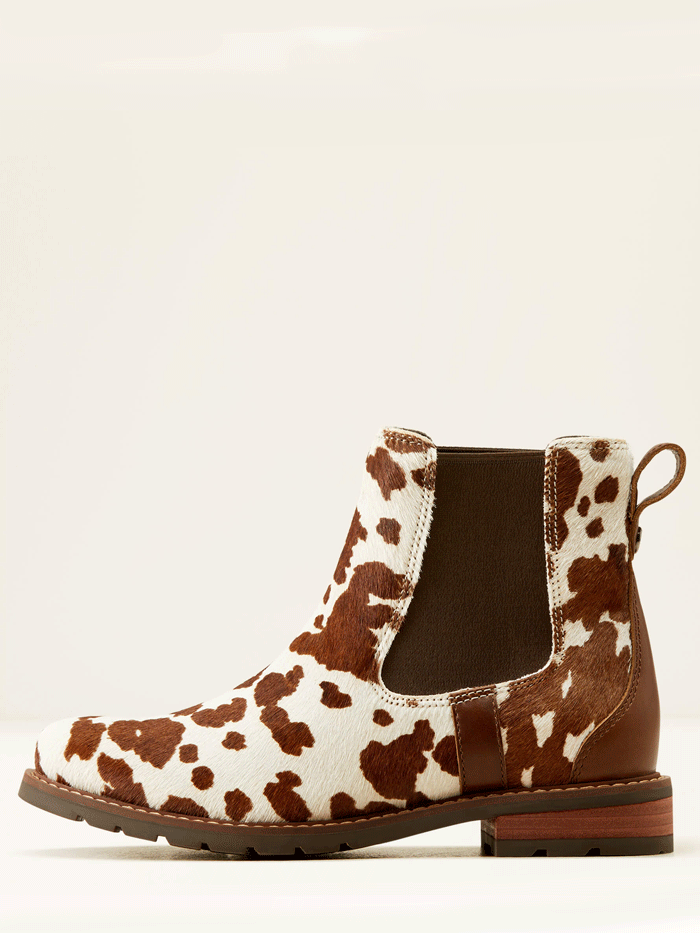 Ariat Women's Wexford Chelsea Ankle Boot - Genuine Cow Hair Leather, Brown - Perfect for Western Fashion, Country Rides & Casual Outings